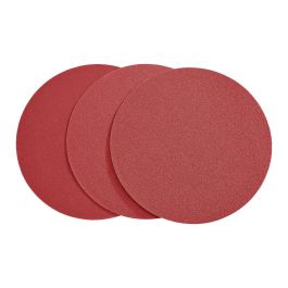 12 in. , 60, 80, 120 Grit Cloth-backed PSA Sanding Discs with Zirconia Alumina Grain, 3 Piece