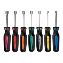 Hollow Shaft Metric Nut Driver Set, 7 Piece