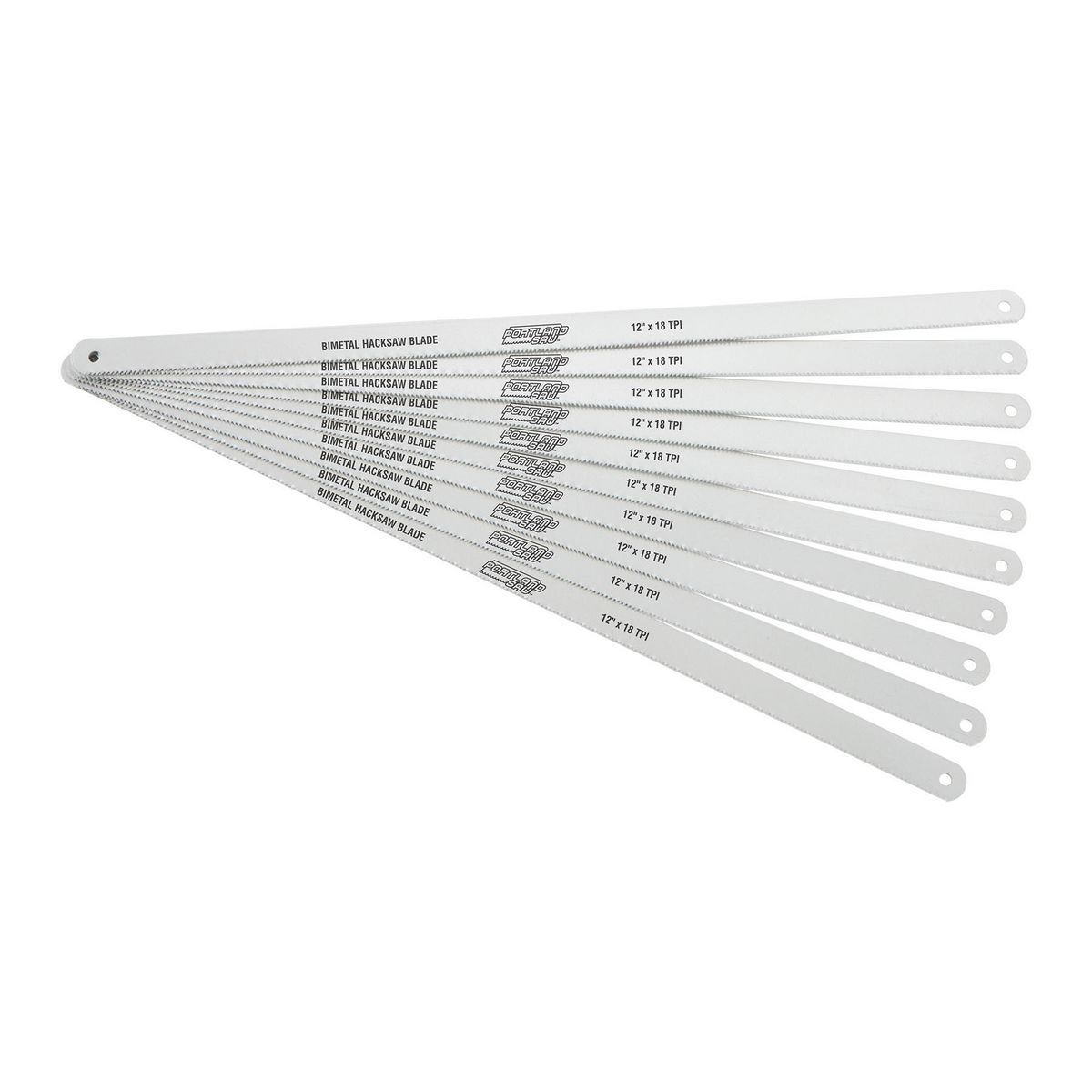 12 in. 18 TPI Bi metal Hacksaw Blades 10 Pack
