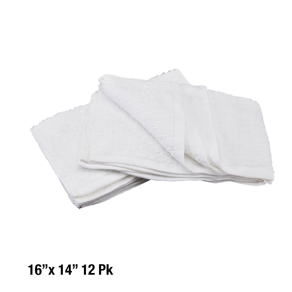 Arkwright Terry Washcloth Size White Cleaning Rags (5 lb Bag