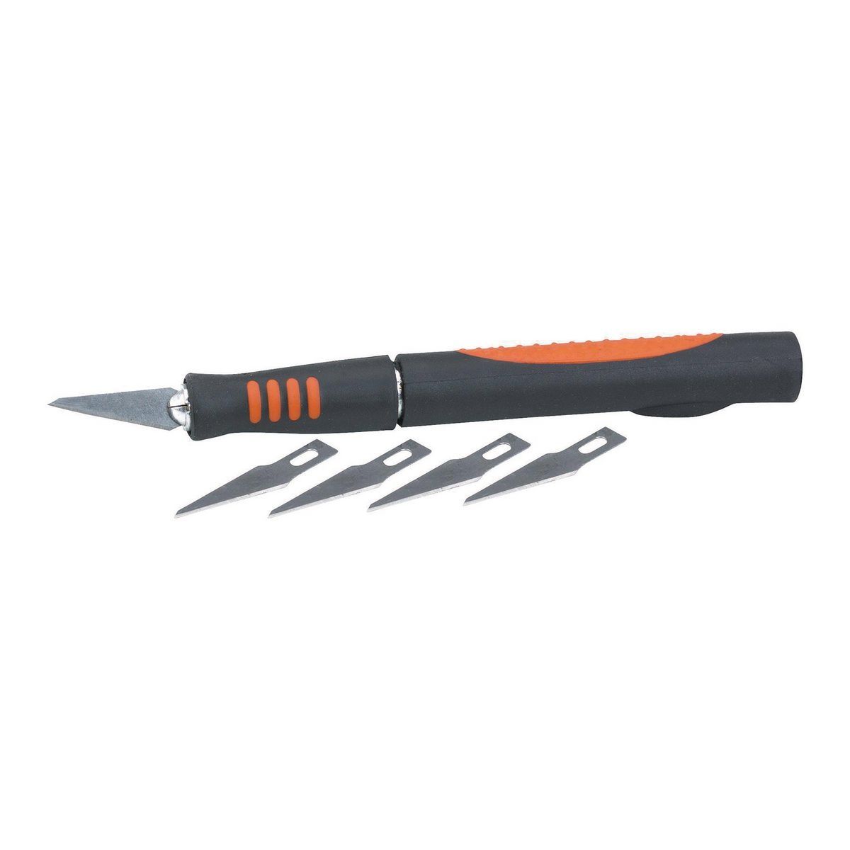 Hobby Knife with Five Fine Point Carving Blades