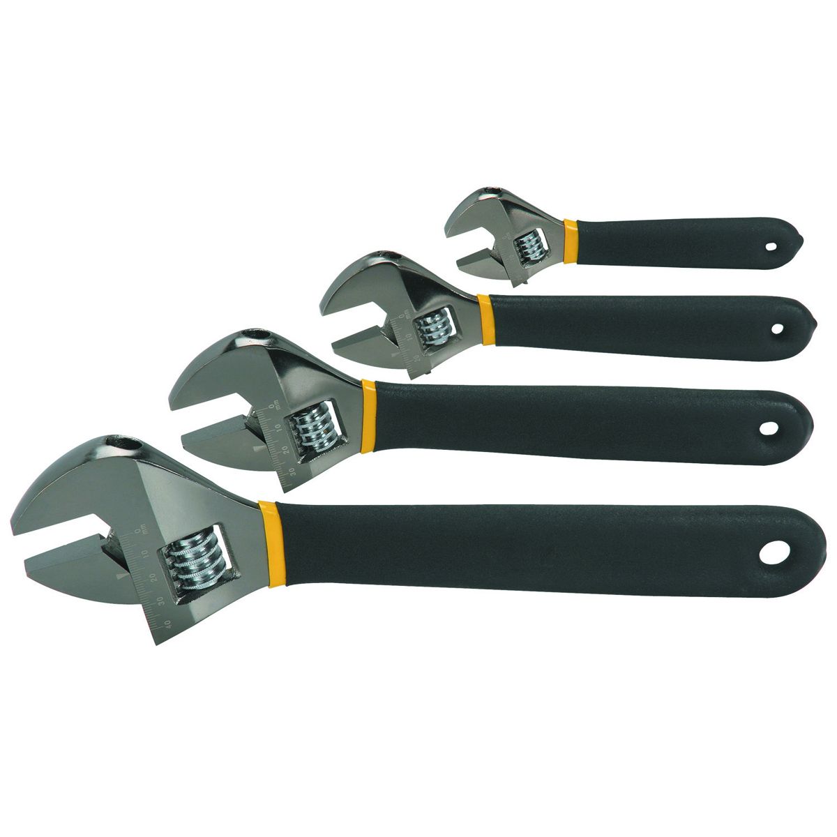 Adjustable Laser Etched Wrench Set, 4 Piece