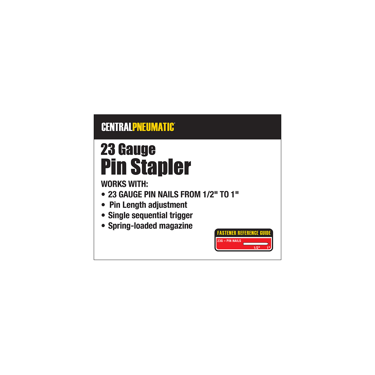 23 Gauge Pin Air Nailer